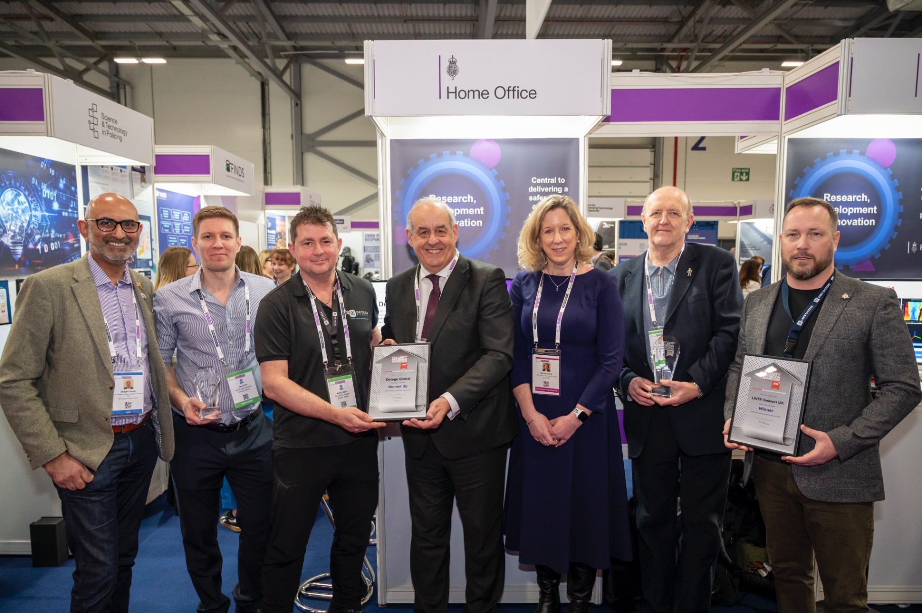 Security & Policing Award winners with Home Office representatives