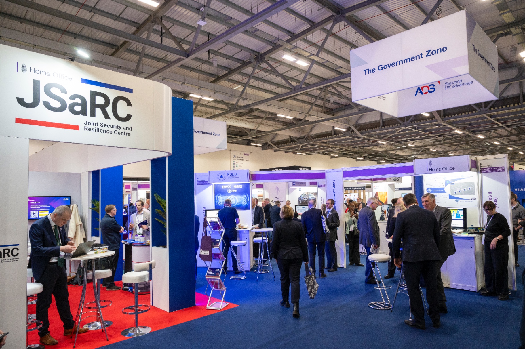 The JSaRC stand in the Government Zone at Security & Policing